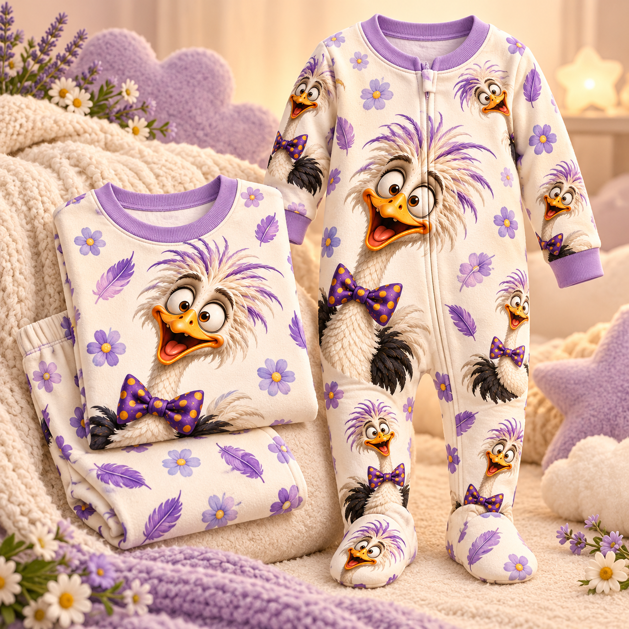 PuffleBloom cozy pajamas and footed sleeper concepts