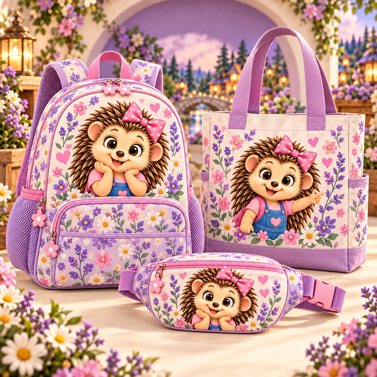 PuffleBloom backpacks, book bags and carry-along concepts