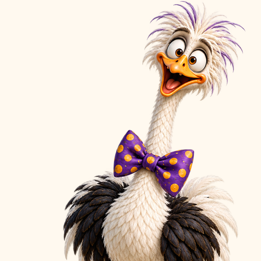 Carl the ostrich
